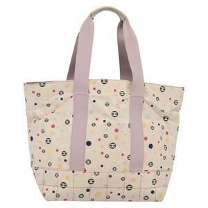 Chanel CC Beige Canvas Tote Bag (Pre-Owned) w/ Channel charm added